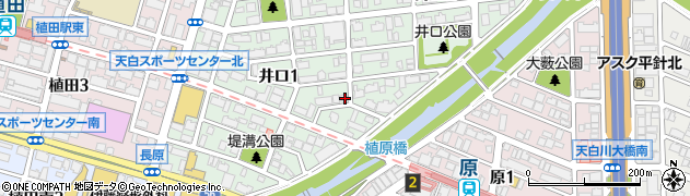 愛知県名古屋市天白区井口1丁目1208周辺の地図