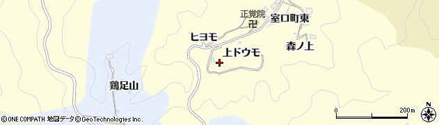 愛知県豊田市室口町上ドウモ周辺の地図