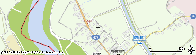 滋賀県近江八幡市野村町1461周辺の地図