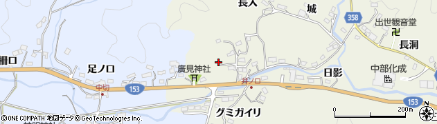 愛知県豊田市井ノ口町広見30周辺の地図