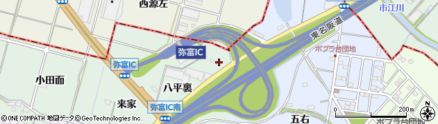 愛知県弥富市荷之上町白頭周辺の地図