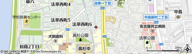 愛知県名古屋市中川区法華西町212周辺の地図