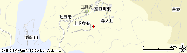 愛知県豊田市室口町森ノ上周辺の地図