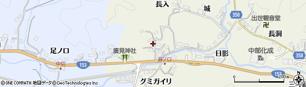 愛知県豊田市井ノ口町広見27周辺の地図