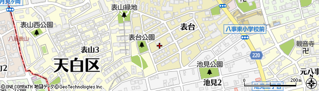 愛知県名古屋市天白区表台45周辺の地図