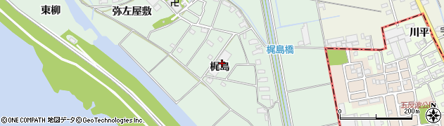 愛知県愛西市森川町梶島周辺の地図