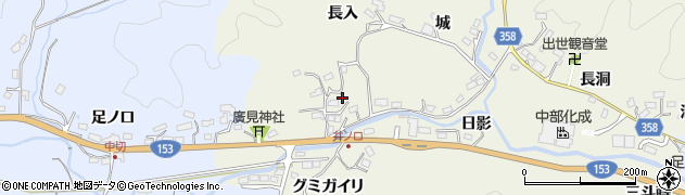 愛知県豊田市井ノ口町広見25周辺の地図