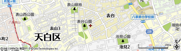愛知県名古屋市天白区表台33周辺の地図