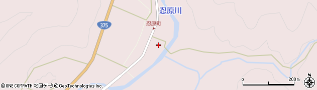 島根県大田市川合町（忍原市場）周辺の地図