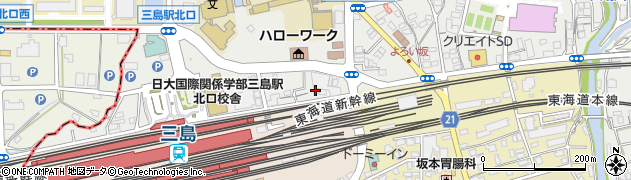 三島駐車場周辺の地図