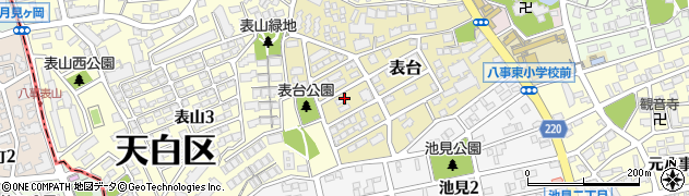 愛知県名古屋市天白区表台39周辺の地図