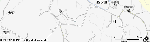 愛知県豊田市綾渡町落6周辺の地図
