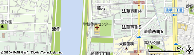 名古屋市中川学校体育センター周辺の地図