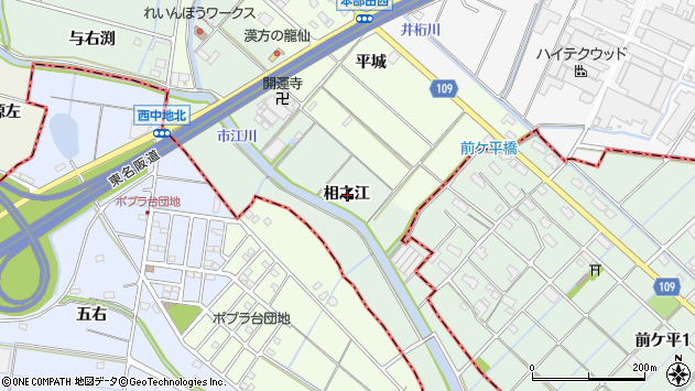 〒496-0913 愛知県愛西市西條町の地図