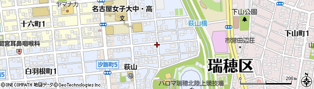 愛知県名古屋市瑞穂区萩山町2丁目周辺の地図