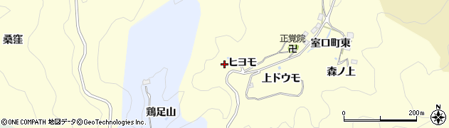 愛知県豊田市室口町周辺の地図