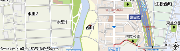 愛知県名古屋市中川区富田町大字包里周辺の地図
