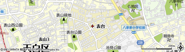 愛知県名古屋市天白区表台周辺の地図