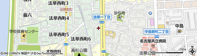 愛知県名古屋市中川区法華西町205周辺の地図