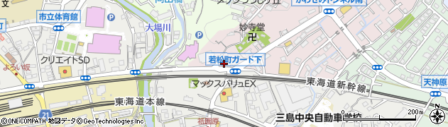 静岡県三島市若松町3941周辺の地図