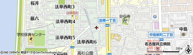 愛知県名古屋市中川区法華西町200周辺の地図