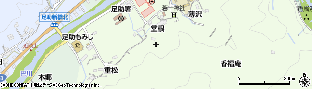愛知県豊田市岩神町堂根周辺の地図