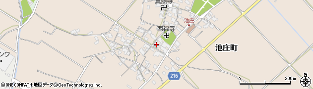 滋賀県東近江市池庄町1309周辺の地図