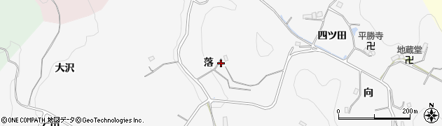 愛知県豊田市綾渡町（落）周辺の地図