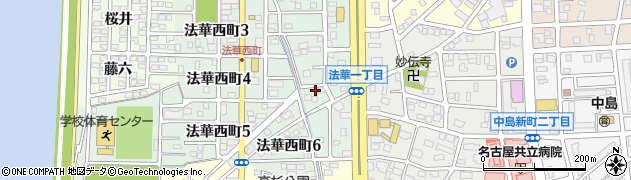 愛知県名古屋市中川区法華西町195周辺の地図