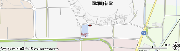 京都府南丹市園部町新堂（才ノ下）周辺の地図