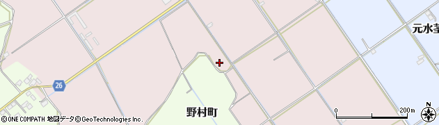 滋賀県近江八幡市水茎町周辺の地図
