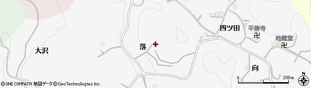 愛知県豊田市綾渡町落13周辺の地図