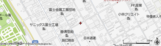 静岡県富士市五貫島周辺の地図
