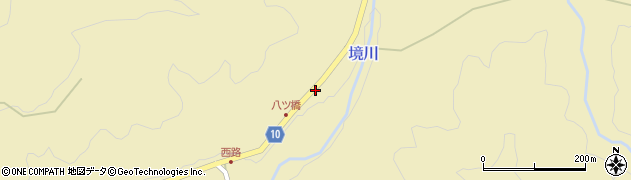 愛知県設楽町（北設楽郡）八橋（道下）周辺の地図