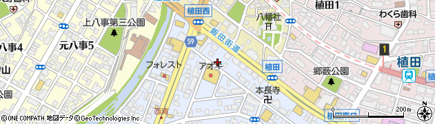 植田飯店周辺の地図