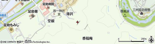 愛知県豊田市岩神町香福庵周辺の地図