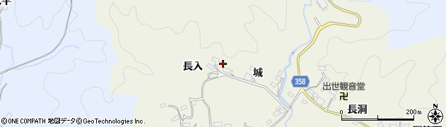 愛知県豊田市井ノ口町（長入）周辺の地図