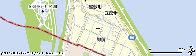 愛知県愛西市福原新田町周辺の地図