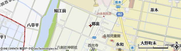 愛知県愛西市鰯江町郷裏51周辺の地図