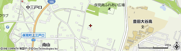 愛知県豊田市保見町（南山）周辺の地図