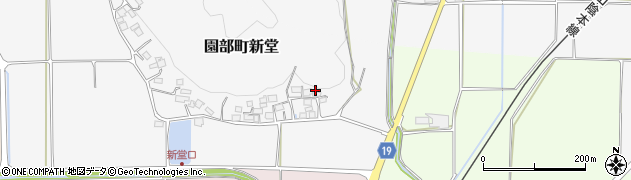京都府南丹市園部町新堂（山根）周辺の地図