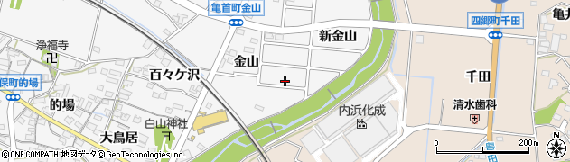愛知県豊田市伊保町金山104周辺の地図