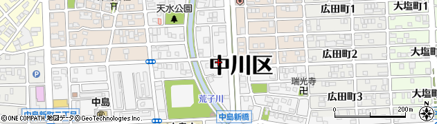 ローソン中川中島新町店周辺の地図