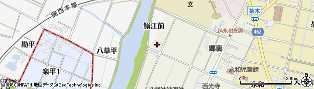 愛知県愛西市鰯江町郷裏18周辺の地図