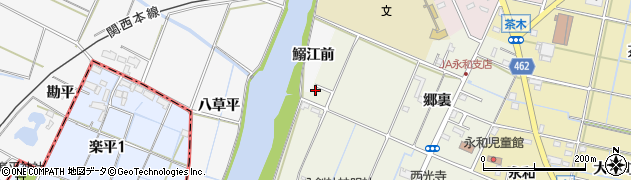 愛知県愛西市鰯江町郷裏19周辺の地図