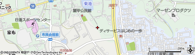 愛知県日進市蟹甲町中屋敷499周辺の地図