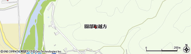京都府南丹市園部町越方周辺の地図