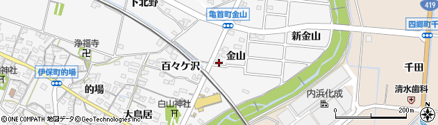 愛知県豊田市伊保町金山46周辺の地図