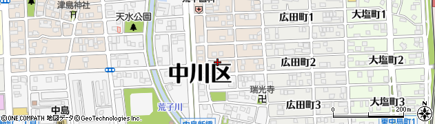 愛知県名古屋市中川区草平町2丁目周辺の地図