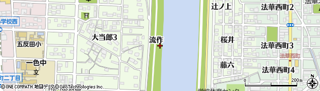 愛知県名古屋市中川区大蟷螂町（流作）周辺の地図